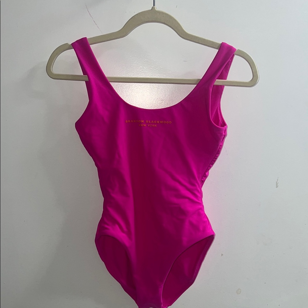 Brandon Blackwood Pink One Piece Swimsuit